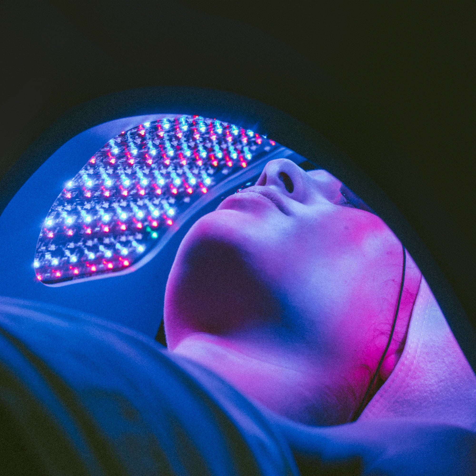 Celluma LED Light Therapy Device in use